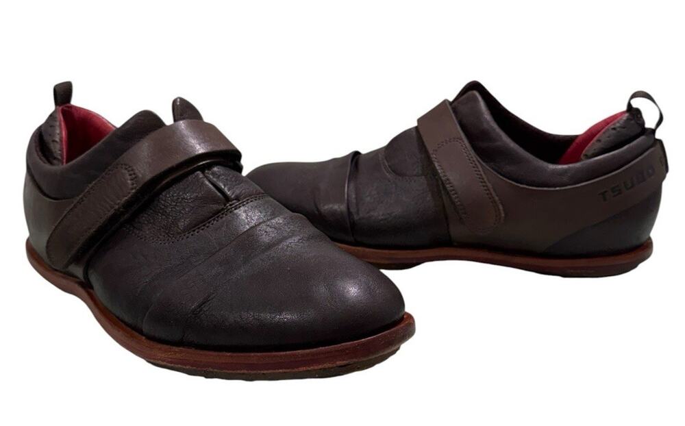 TSUBO THE KRIEKEN SUPPLE BROWN LEATHER LOAFERS MEN'S SIZE US 9M/EU 42